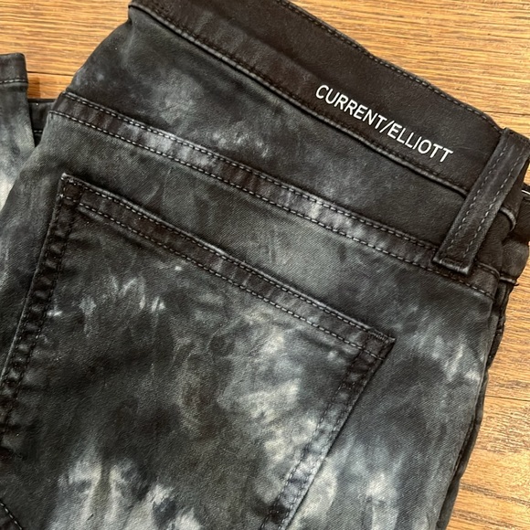Current Elliott the ankle skinny indigo tie dye women’s jeans - Picture 8 of 8